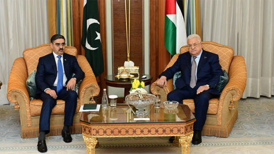 PM Kakar, Palestinian President discuss Gaza situation