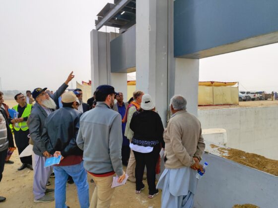 WB Technical Mission visiting,inspecting rehabilitation,construction works at Manchhar lake