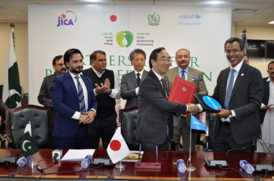 Japan provides $3.87m new grants for polio  eradication efforts in Pakistan