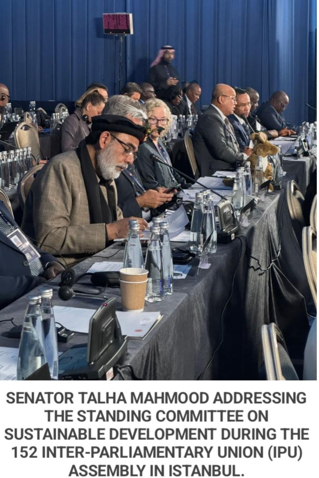 Senator Talha calls for fair Global Economic Order at IPU Assembly in Istanbul