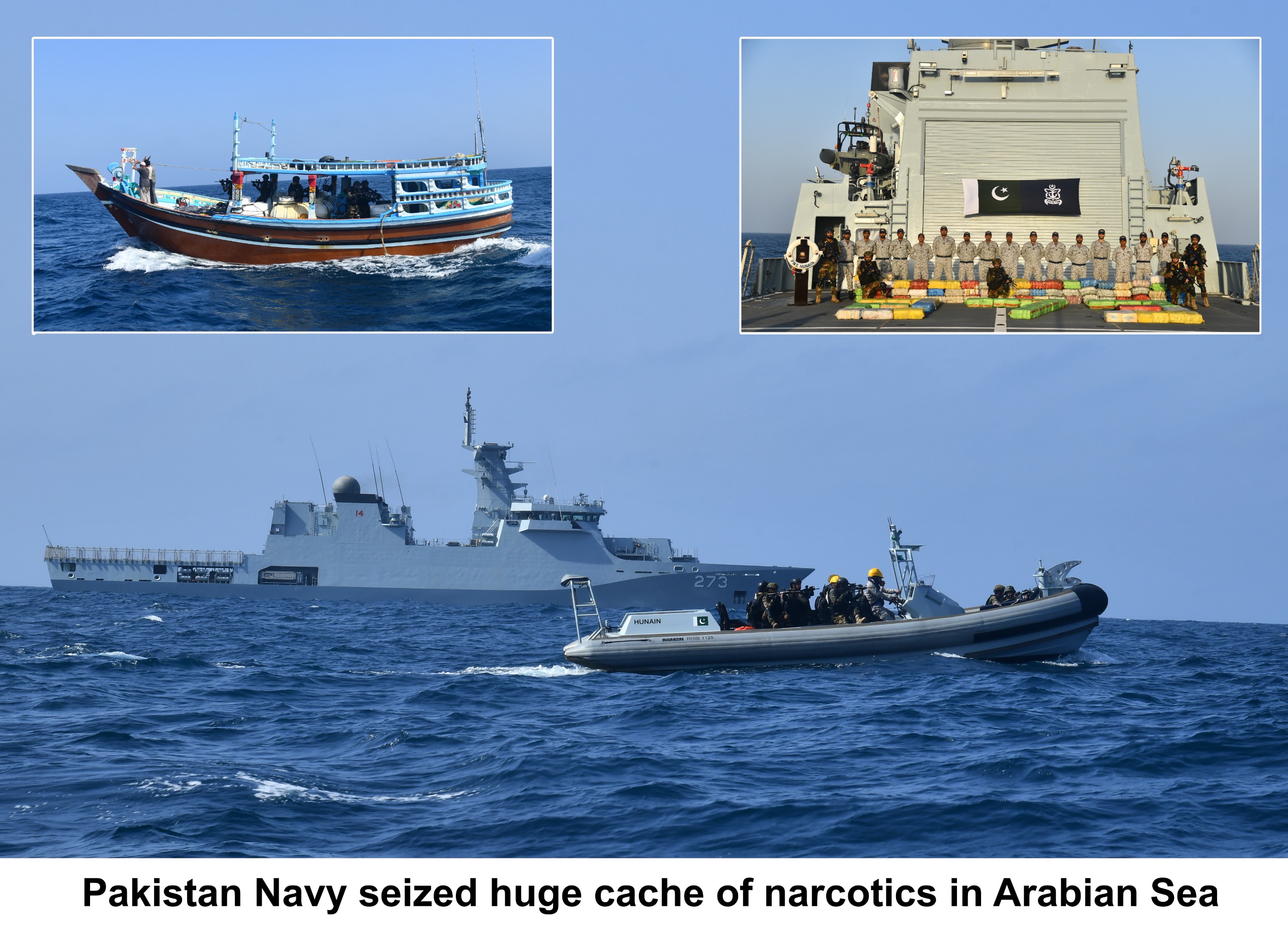 $750m narcotics seized by Pak Navy in Arabian Sea