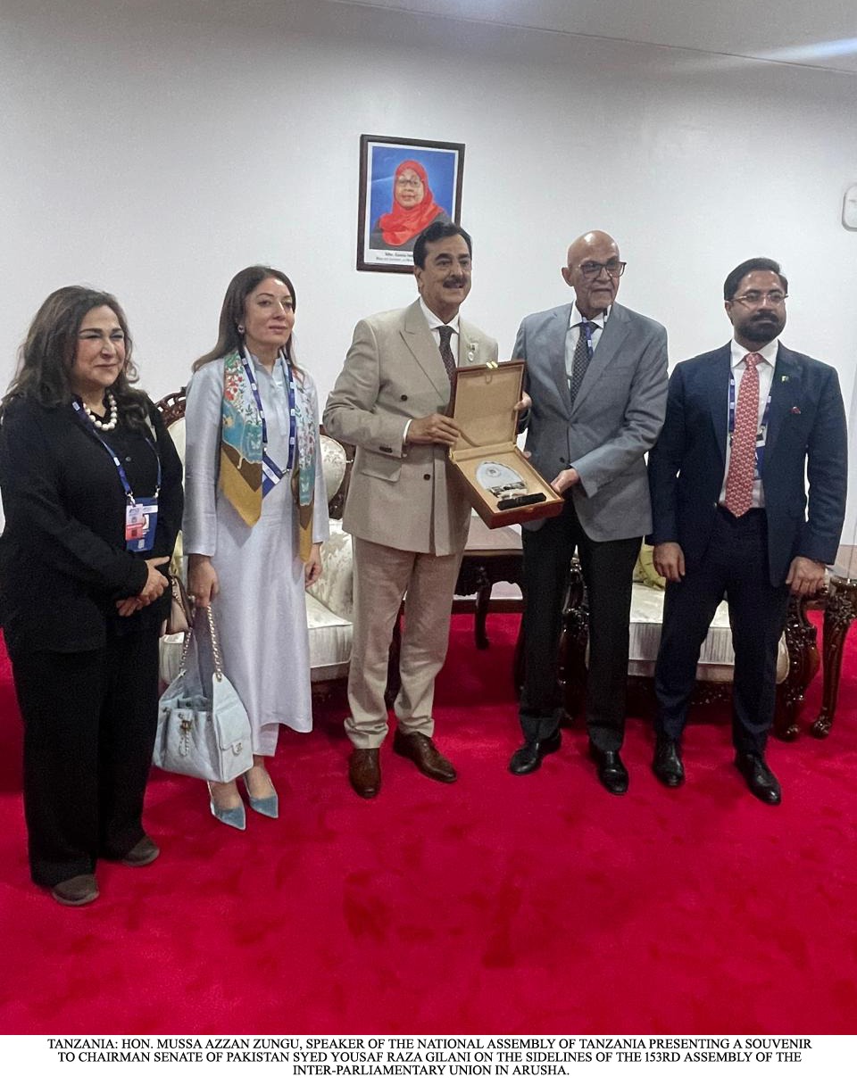 Chairman Senate Proposes Resident Tanzanian Mission in Islamabad, Expanded Trade and Parliamentary Cooperation