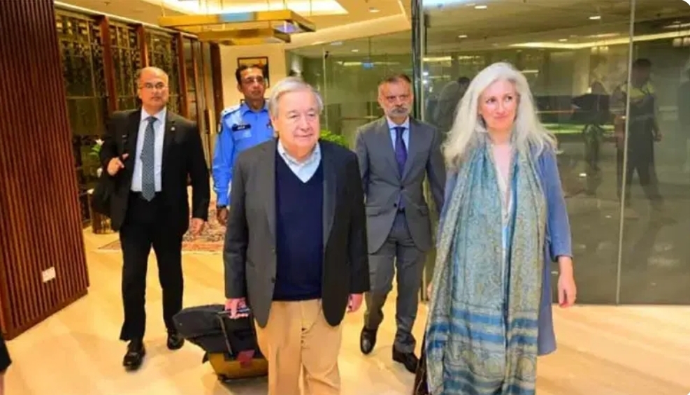 UN Secretary-General Antonio Guterres Arrives in Islamabad for Three-Day Visit